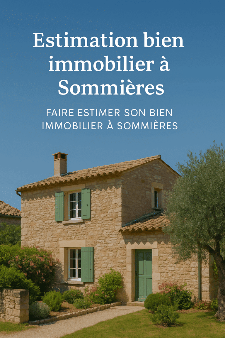 Estimation de mon bien immobilier à Sommières
