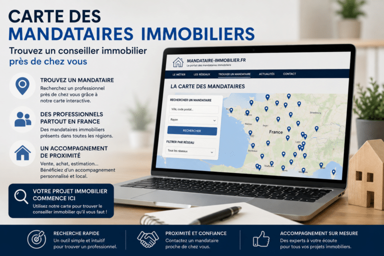 Carte des mandataires en immobilier